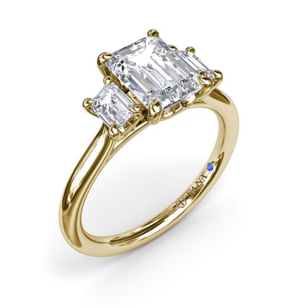 Three Stone Beauty Diamond Engagement Ring  Castle Couture Fine Jewelry Manalapan, NJ