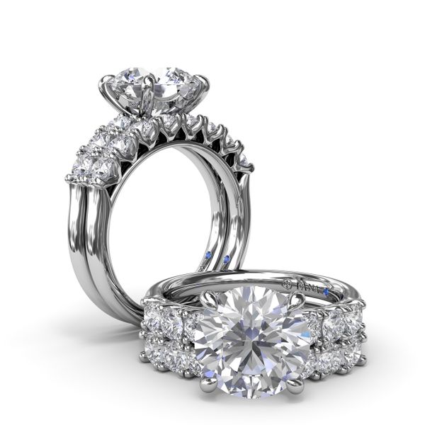 Shimmering and Radiant Diamond Engagement Ring  Image 4 Harris Jeweler Troy, OH