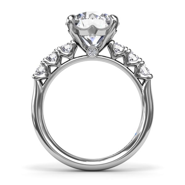 Shimmering and Radiant Diamond Engagement Ring  Image 3 Harris Jeweler Troy, OH