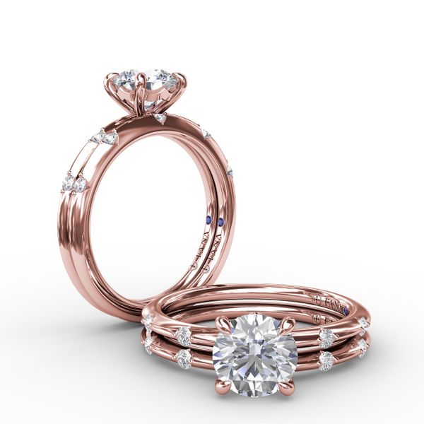 Captivating Raindrop Diamond Engagement Ring Image 4 John Herold Jewelers Randolph, NJ
