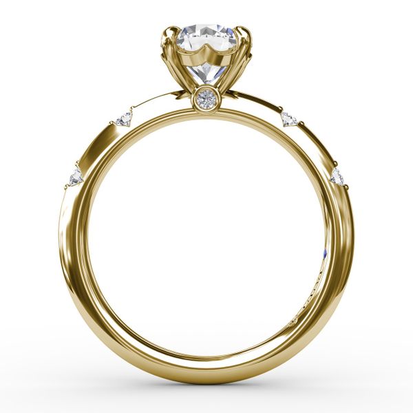 Captivating Raindrop Diamond Engagement Ring  Image 3 Cornell's Jewelers Rochester, NY