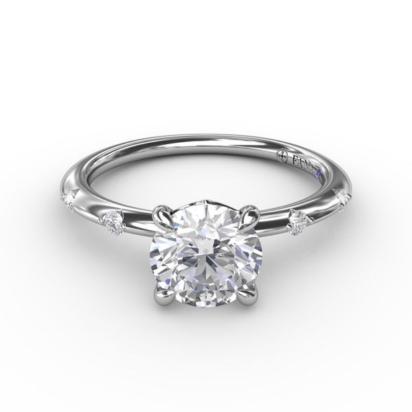 Captivating Raindrop Diamond Engagement Ring  Image 2 Perry's Emporium Wilmington, NC