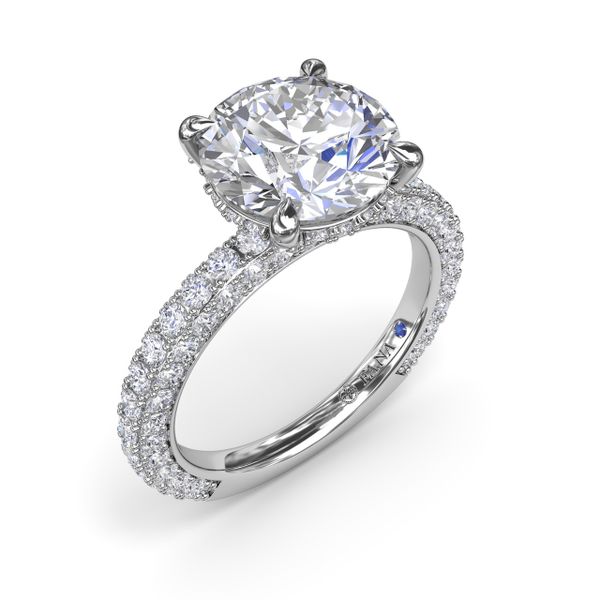 Angelic Solitaire Diamond Engagement Ring  Castle Couture Fine Jewelry Manalapan, NJ