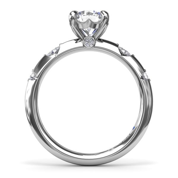 Captivating Raindrop Diamond Engagement Ring  Image 3 Harris Jeweler Troy, OH