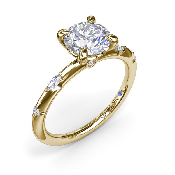 Captivating Raindrop Diamond Engagement Ring  S. Lennon & Co Jewelers New Hartford, NY
