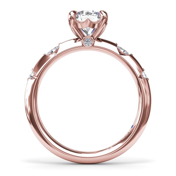 Captivating Raindrop Diamond Engagement Ring  Image 3 S. Lennon & Co Jewelers New Hartford, NY