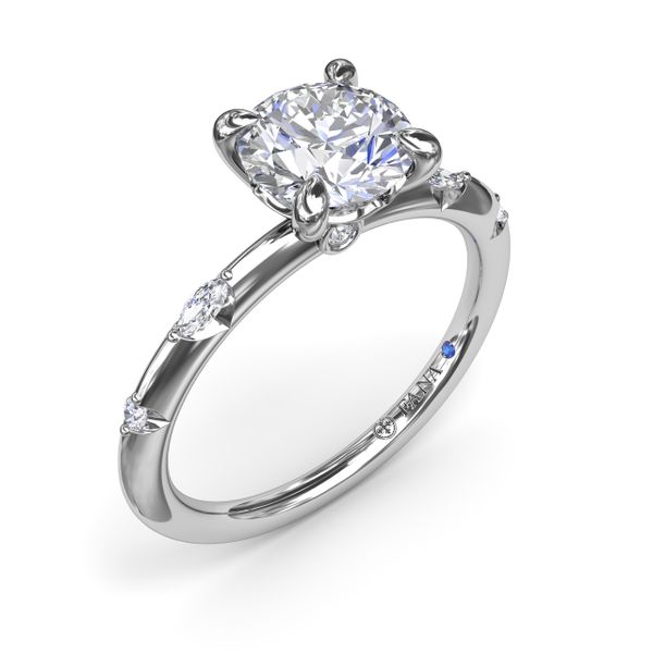 Captivating Raindrop Diamond Engagement Ring  Castle Couture Fine Jewelry Manalapan, NJ