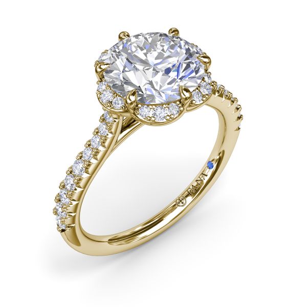 Blossoming Halo Diamond Engagement Ring  Gaines Jewelry Flint, MI