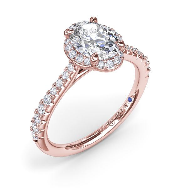 Blossoming Oval Diamond Engagement Ring  Castle Couture Fine Jewelry Manalapan, NJ