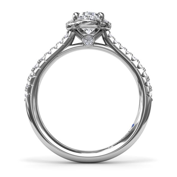 Blossoming Oval Diamond Engagement Ring  Image 3 S. Lennon & Co Jewelers New Hartford, NY