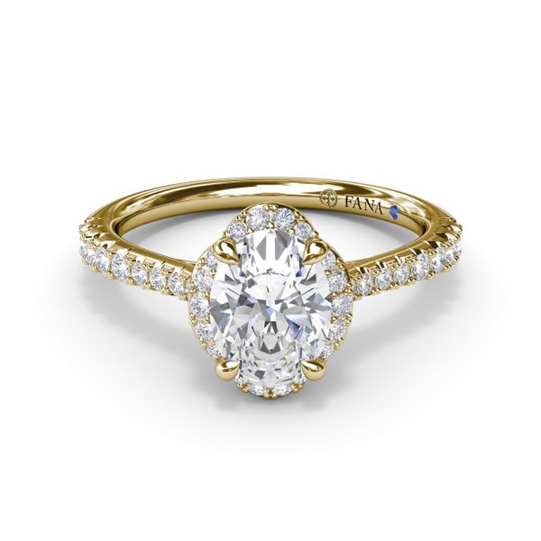 Blossoming Oval Diamond Engagement Ring  Image 2 Harris Jeweler Troy, OH