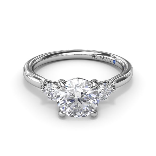 Brilliant Cut Three Stone Engagement Ring  Image 2 J. Thomas Jewelers Rochester Hills, MI