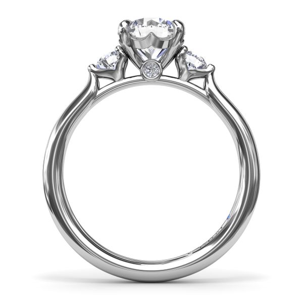 Brilliant Cut Three Stone Engagement Ring  Image 3 Lake Oswego Jewelers Lake Oswego, OR