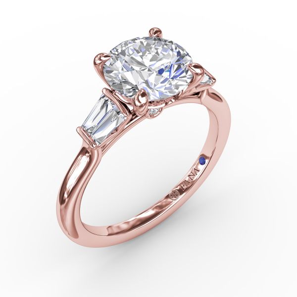 Double Baguette Diamond Engagement Ring  Parris Jewelers Hattiesburg, MS