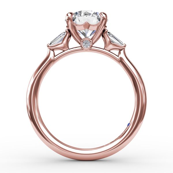Double Baguette Diamond Engagement Ring  Image 3 Jacqueline's Fine Jewelry Morgantown, WV