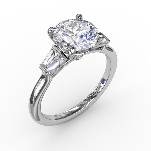 Double Baguette Diamond Engagement Ring  S. Lennon & Co Jewelers New Hartford, NY
