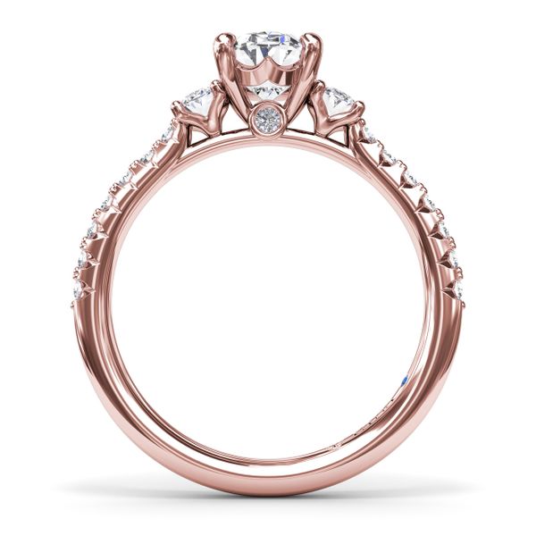 Dynamic Trio Diamond Engagement Ring  Image 3 S. Lennon & Co Jewelers New Hartford, NY