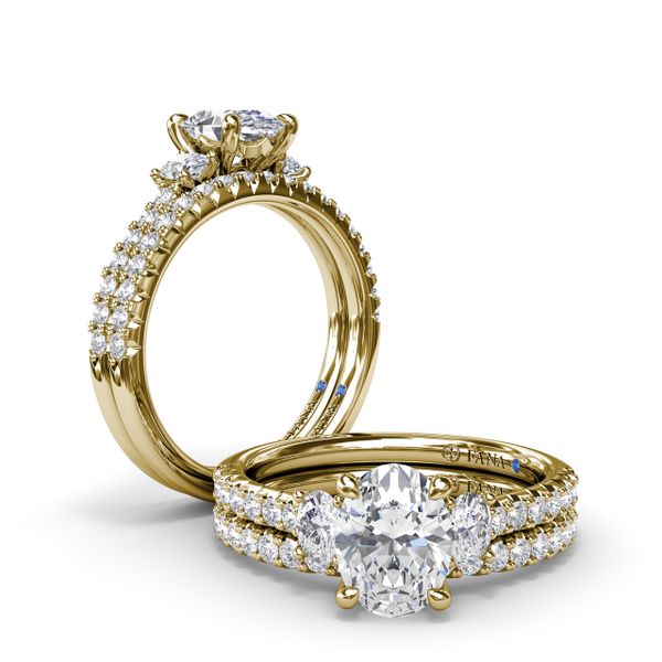 Dynamic Trio Diamond Engagement Ring  Image 4 Milano Jewelers Pembroke Pines, FL