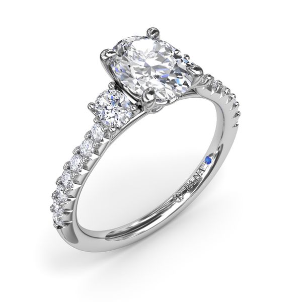Dynamic Trio Diamond Engagement Ring  J. Thomas Jewelers Rochester Hills, MI