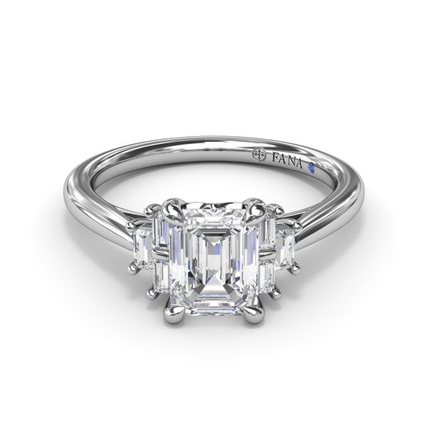 Cluster Diamond Engagement Ring  Image 2 Castle Couture Fine Jewelry Manalapan, NJ