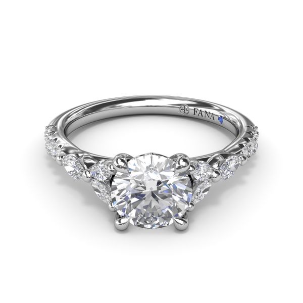 Vintage Floral Diamond Engagement Ring  Image 2 Parris Jewelers Hattiesburg, MS