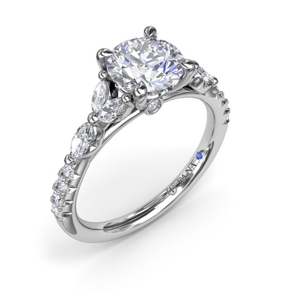 Vintage Floral Diamond Engagement Ring  Harris Jeweler Troy, OH