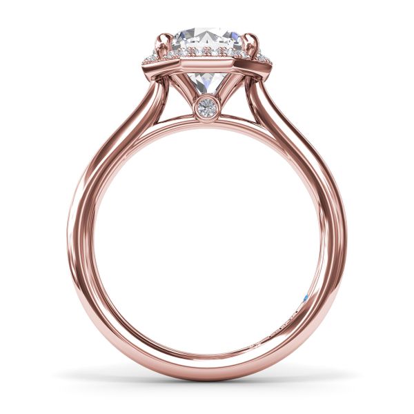 Octagon Halo Diamond Engagement Ring  Image 3 Reed & Sons Sedalia, MO
