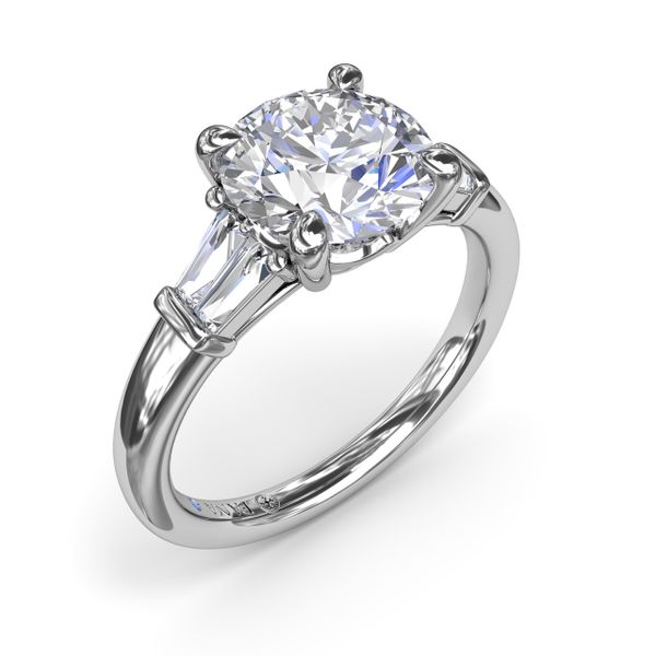 Tapered Baguette Diamond Engagement Ring  S. Lennon & Co Jewelers New Hartford, NY