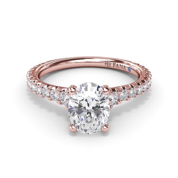 Sophisticated Side Cluster Diamond Band Engagement Ring Image 2 Parris Jewelers Hattiesburg, MS