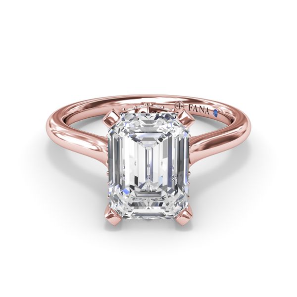 Timeless Hidden Halo Diamond Engagement Ring Image 2 Steve Lennon & Co Jewelers  New Hartford, NY
