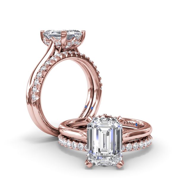 Timeless Hidden Halo Diamond Engagement Ring  Image 4 Gaines Jewelry Flint, MI