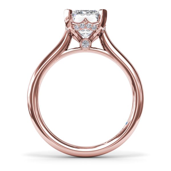 Timeless Hidden Halo Diamond Engagement Ring  Image 3 J. Thomas Jewelers Rochester Hills, MI