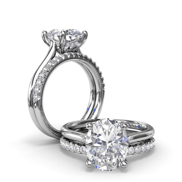Sparkling Solitaire Diamond Engagement Ring  Image 4 Perry's Emporium Wilmington, NC