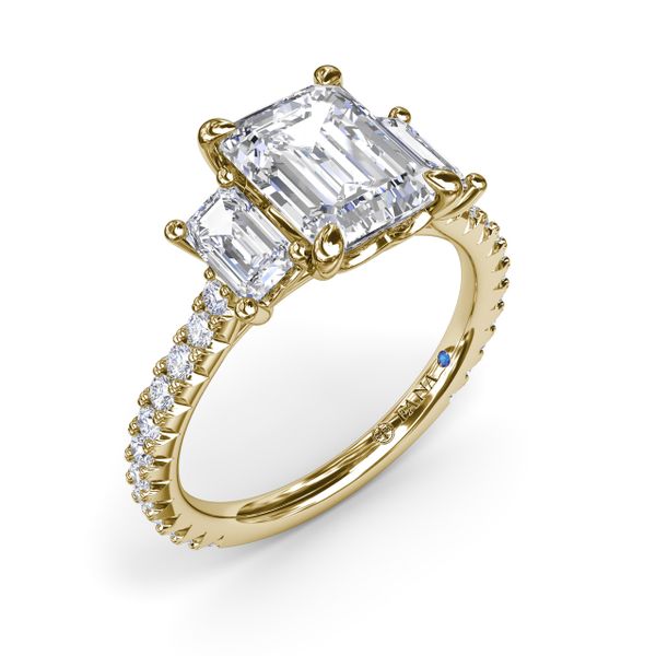 Three Stone Beauty Diamond Engagement Ring Conti Jewelers Endwell, NY