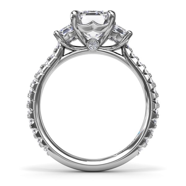 Three Stone Beauty Diamond Engagement Ring  Image 3 Lake Oswego Jewelers Lake Oswego, OR