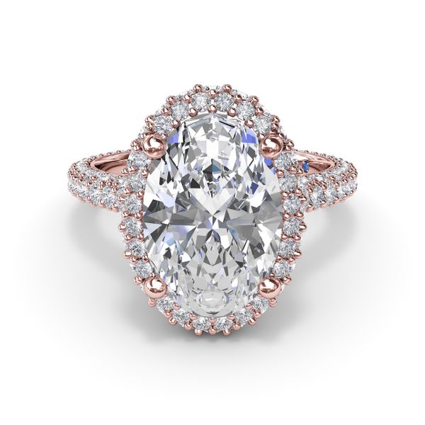 Opulent Halo Diamond Engagement Ring Image 2 Reed & Sons Sedalia, MO