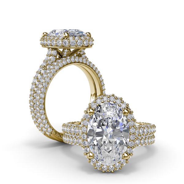 Opulent Halo Diamond Engagement Ring  Image 4 The Diamond Center Claremont, CA