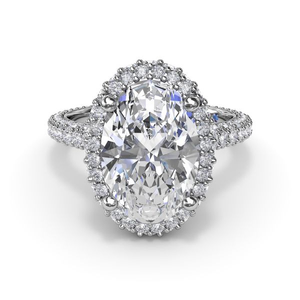 Opulent Halo Diamond Engagement Ring  Image 2 The Diamond Center Claremont, CA