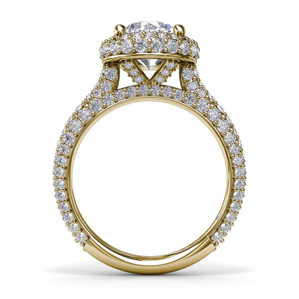Diamonds Galore Halo Engagement Ring  Image 3 Falls Jewelers Concord, NC