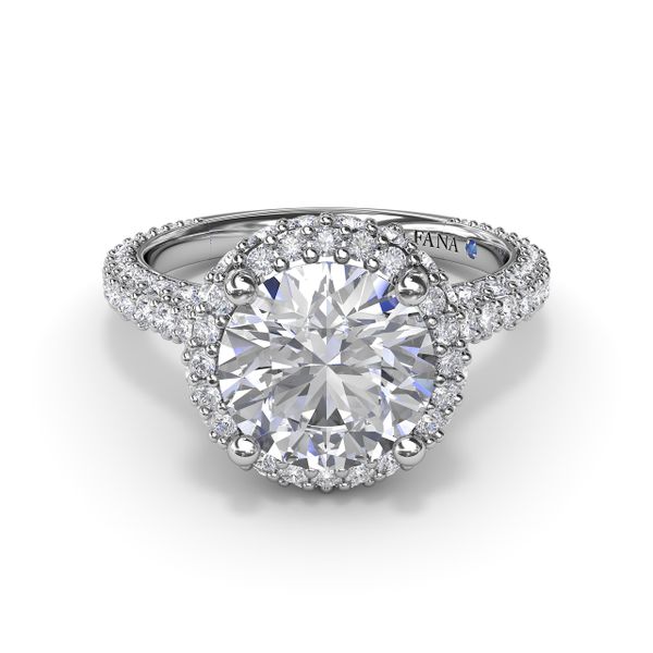 Diamonds Galore Halo Engagement Ring  Image 2 Jacqueline's Fine Jewelry Morgantown, WV