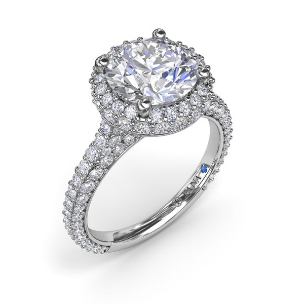 Diamonds Galore Halo Engagement Ring  S. Lennon & Co Jewelers New Hartford, NY