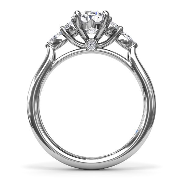 Marquise Side Cluster Diamond Engagement Ring  Image 3 J. Thomas Jewelers Rochester Hills, MI