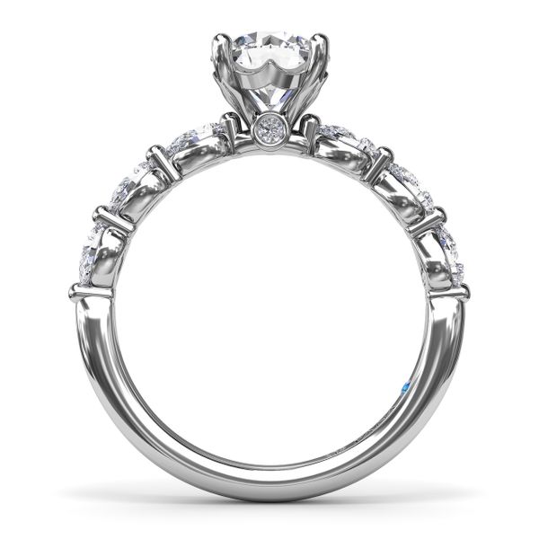 Whimsical Diamond Engagement Ring  Image 3 Parris Jewelers Hattiesburg, MS