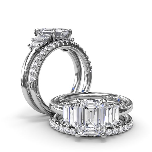 Bold and Beautiful Five Stone Engagement Ring  Image 4 S. Lennon & Co Jewelers New Hartford, NY
