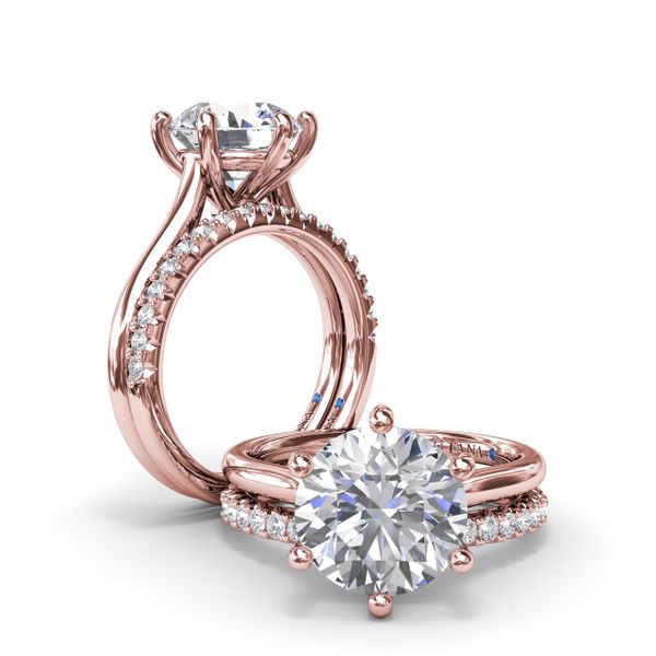 Six Prong Diamond Engagement Ring Image 4 Jacqueline's Fine Jewelry Morgantown, WV