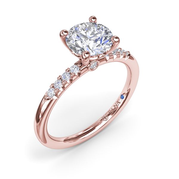 Quarter Band Diamond Engagement Ring Steve Lennon & Co Jewelers  New Hartford, NY