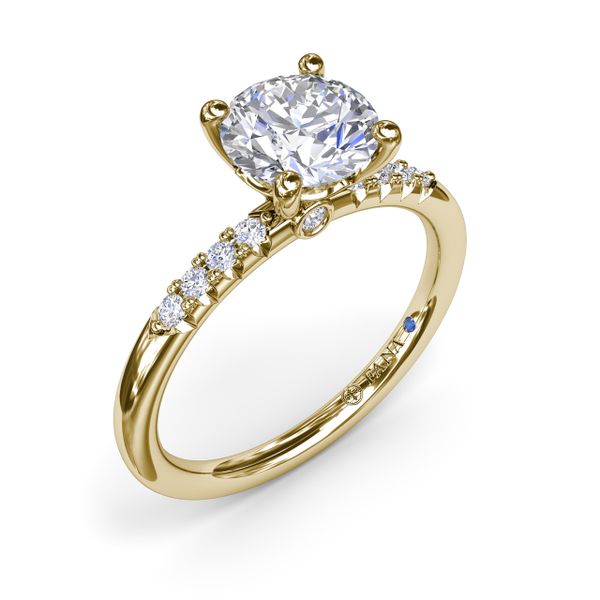 Quarter Band Diamond Engagement Ring Milano Jewelers Pembroke Pines, FL