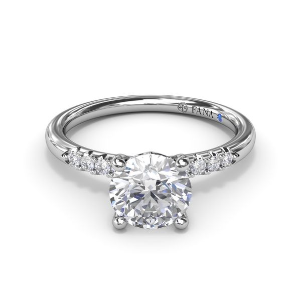 Quarter Band Diamond Engagement Ring Image 2 Jacqueline's Fine Jewelry Morgantown, WV
