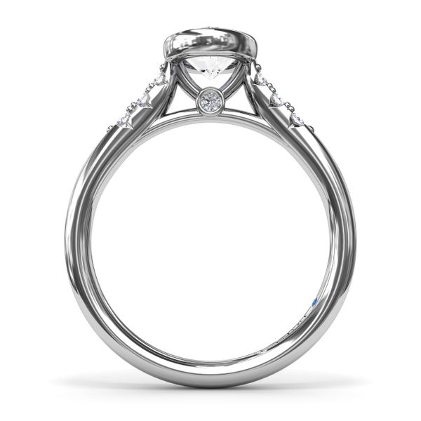 Beautiful Bezel Set Engagement Ring  Image 3 Parris Jewelers Hattiesburg, MS