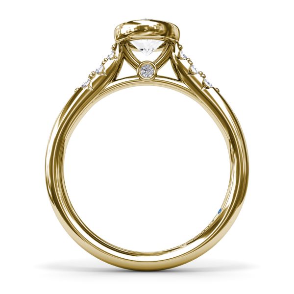 Beautiful Bezel Set Engagement Ring Image 3 Steve Lennon & Co Jewelers  New Hartford, NY